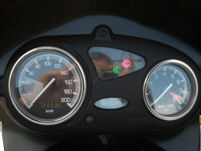 Per BMW F 650 CS GS Anelli in alluminio lucidato per il quadro strumenti 2 pezzi - Immagine 1 di 4