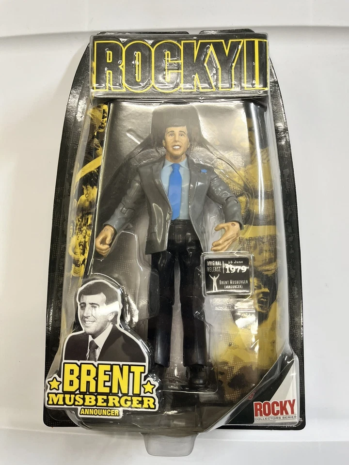 Figura de acción Rocky II Brent Musburger NUEVO Jakks Pacific 2006 anunciador de boxeo Foto 1 de 1