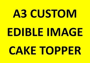 Costco Sized Personalised Custom Edible Cake Topper Create Your Own - Slab Cake - Picture 1 of 1