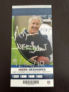 NaVorro Bowman Signed NFL Debut 1st Game Season Ticket 9/12/10 JSA W COA 49ers - Picture 1 of 2