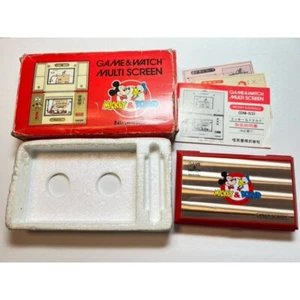NINTENDO GAME AND & WATCH MICKEY & DONALD 1982 Multi Screen with BOX Direct Fro - Picture 1 of 9