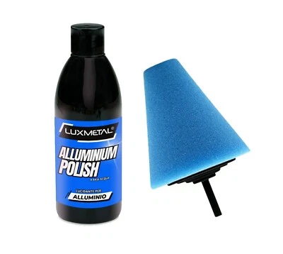 Kit Lucidatura Alluminium Polish Lucidante per Alluminio 250gr + Cono Tampone - Immagine 1 di 4