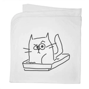 'Cat in a Box' Cotton Baby Blanket / Shawl (BY00037452) - Picture 1 of 2