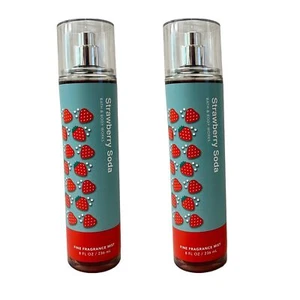 Bath & Body Works Strawberry Soda Mist 8 fl oz 2 Pack - Picture 1 of 4