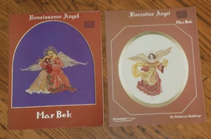 Set of 2 Vtg Mar Bek Renaissance Angel & Florentine Angel Pattern Booklets - Picture 1 of 2
