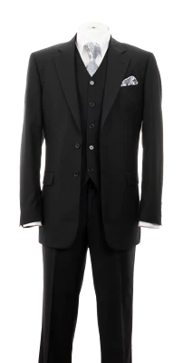 Men's woolfeel two button silm fit jacket with vest F.Front pants 5702sv - Image 1 of 4