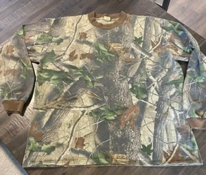 Vintage Walls Real Tree Camo Long Sleeve Pocket T Shirt 2XL XXL - Picture 1 of 9