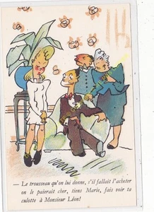 Cartolina Humour Illustratore Il Portachiavi Edit Noce 108 - Picture 1 of 2