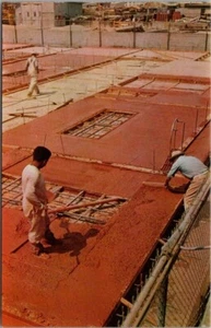 Vintage Construction Advertising Postcard "Colorful Ready Mixed Concrete" c1950s - Picture 1 of 2