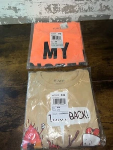 NWT! Lot of 2 The Children's Place Shirts Size Medium - funny graphic tees - Picture 1 of 5