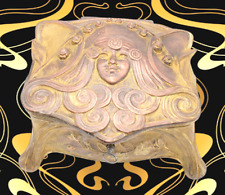 Art Nouveau Alphonse Mucha Secession Jugendstil Bronze Schmuckschatulle WMF Ära