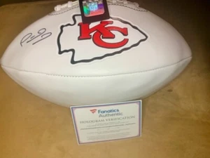 Patrick Mahomes Auto Signed Kansas City Chiefs White Panel Football Fanatics COA - Picture 1 of 5