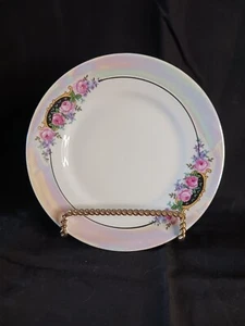 Vintage Bavarian Desert Teller Teetasse Untertasse Teller Germany China Blumen Rose SC-01 - Bild 1 von 4