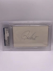 Ron Santo Signed Index Card PSA/DNA Auto - Picture 1 of 2
