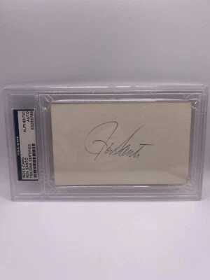 Ron Santo Signed Index Card PSA/DNA Auto - Image 1 of 2