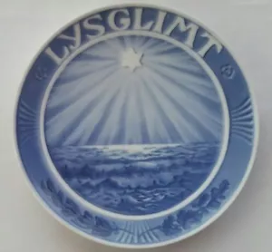 Royal Copenhagen Lysglimt 1922 blau-weiß Teller mit Hänger RAR - Bild 1 von 2