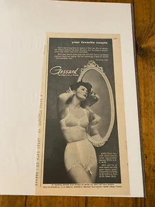 Vintage 1955 Gossard Bra & Girdle Pin Up Art ad - Picture 1 of 1