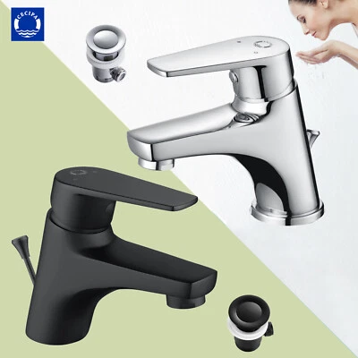 AURALUM Waschtischarmatur Wasserhahn Waschbecken Badezimmer Einhebel Mischbatterie Bad