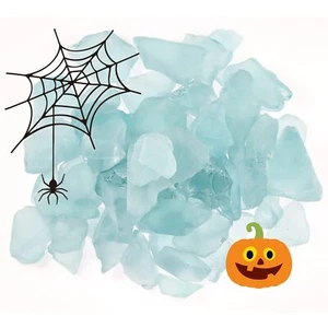 5LB Frosted Sea Glass Vase fillers Crushed Glass Sea Glass Decor Ideal for Ch... - Picture 1 of 9