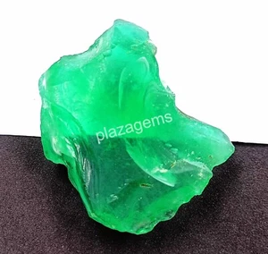 NATURAL CERTIFIED 307 CT TRANSPARENT ROUGH GREEN MOLDAVITE LOOSE GEMSTONE 4SUF - Picture 1 of 8