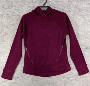 Old Navy Hoodie Girls Youth Large 12 14 Wine Purple Sweater Knit Pullover Pocket - Picture 1 of 11