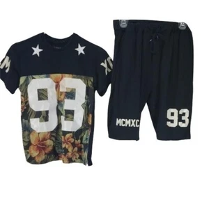 8ighth dstrkt Hawaiian gym set reversible shorts boys medium - Picture 1 of 6