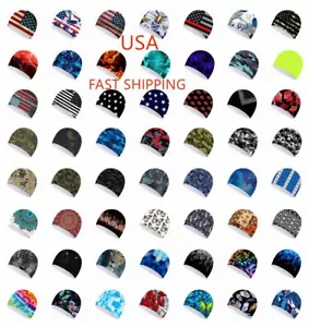 Moisture Sweat Wicking Cooling Bald Dome Skull Cap Helmet Liner Sport Beanie USA - Picture 1 of 58
