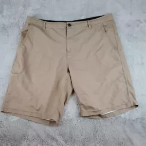 Dahui Hybrid Shorts Mens Sz 38 Tan Ripstop 10" Inseam Chinos - Picture 1 of 10