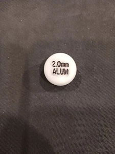 Testkugeln 1 Zoll. 1/4" Flachschnitt, kleinster Durchmesser ist 3/4" 2,0 mm Aluminium - Bild 1 von 2