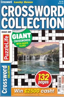 Lucky Seven Crossword Collection Puzzle Book Mag Issue 289, 132 Pages BRAND NEW