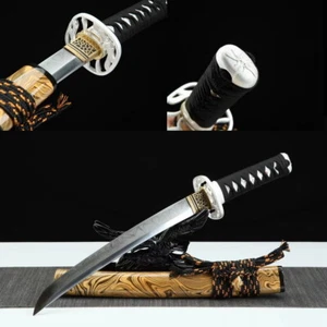 20" 51cm japanese tanto katana sword full tang T-10 steel clay tempered blade - Bild 1 von 11