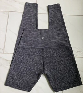 Lululemon Wunder Under Pant (Hi-Rise) Diamond Jacquard Space Dye Black Slate 6 - Picture 1 of 7