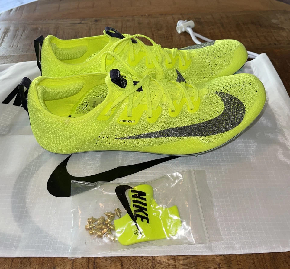 Nike Zoom Superfly Elite 2 Track Shoes Volt DR9923-700 Men Size 12 W/Spikes Bag - Image 1 of 4