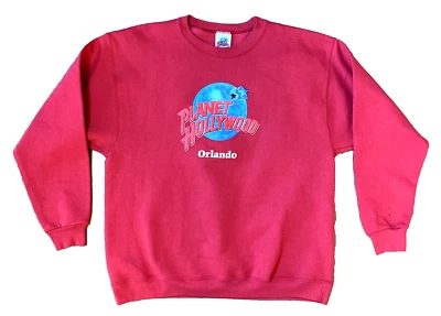 Sudadera De Colección Años 90 Planet Hollywood Orlando Bordada Cuello Redondo Para Hombres XL Negra Foto 1 de 4