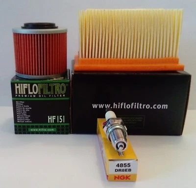 Kit de servicio para BMW F650CS (2002 a 2005) filtro de aire/aceite y bujía NGK Foto 1 de 4