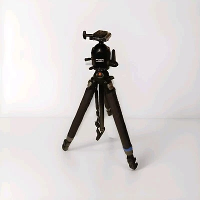 Manfrotto 055MF3 Carbon Fiber Tripod, w/ Foba Balla Balso Head, Tri-Pads, Sling. - Image 1 of 4