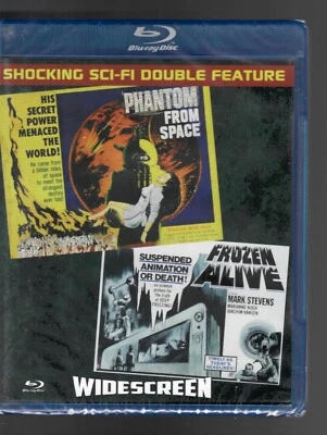 Phantom From Space & Frozen Alive (Blu-ray) Sci-fi Double Feature RARE OOP New! - Image 1 of 2