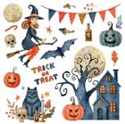 VIOLETTE STICKER - HAUNTED HOUSE, Halloween, Trick or Treat, Witch- 4" x 4" 