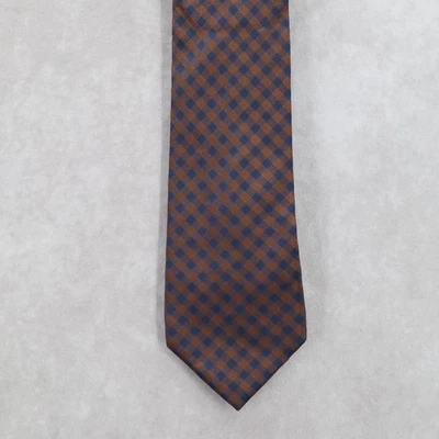 Banana Republic Brown Silk Plaid Executive Formal Business Men's Neck Tie - Image 1 of 4