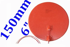6" 150mm Diameter 12V 300W w/ 3M w/ Thermister JSRGO CE UL Silicone Pad Heater - Picture 1 of 11