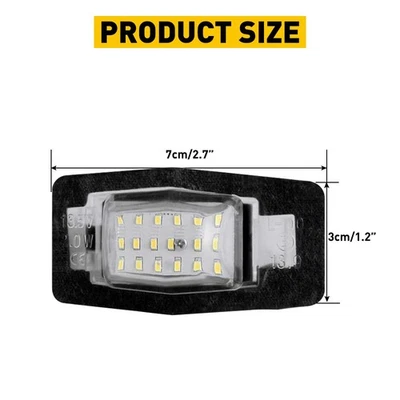For 2002-2003 Mazda Protege5 2* White LICENSE PLATE LIGHTS LAMP SUPER BRIGHT USA - Image 1 of 4