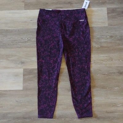 Leggings reversibles morados para mujer Hurley talla L nuevos con etiquetas Foto 1 de 4