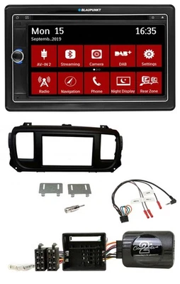 Blaupunkt 2DIN USB DAB Lenkrad Bluetooth TMC Navigation für Toyota Proace Citroe - Bild 1 von 4