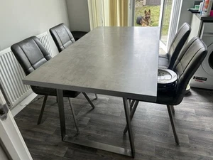 Dining Table & 4 Chairs - Picture 1 of 6
