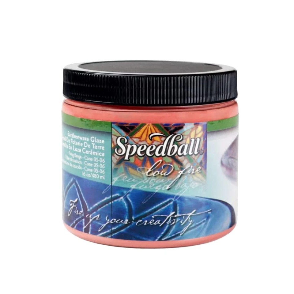 Speedball 004023 Earthenware Glaze Lead Red 16oz