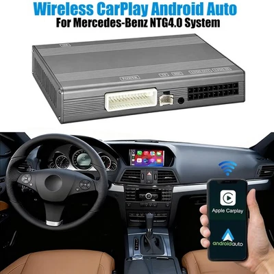 Wireless Carplay Android Auto Retrofit Kit For Benz NTG 4.0 A/B/C/E GLA GLK SLK