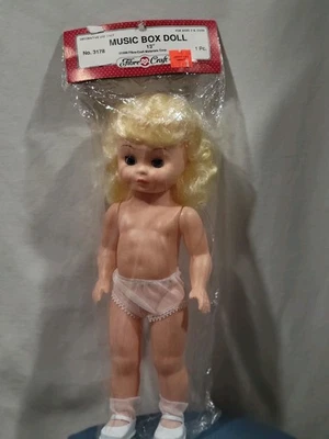 纤维工艺娃娃零件 13 英寸音乐盒娃娃塑料工艺新品 — 第 1/4 张图片