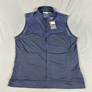 KJUS Golf Vest Westport Medium 50 Navy Blue Polyester NWT MSRP $149 - Picture 1 of 6