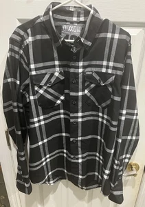 Dixxon Flannel Shirt Men Large Black Decade Limited Edition Button Down - Picture 1 of 4