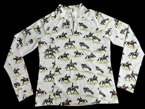 Ariat Youth Sunstopper 2.0 1/4 Zip Baselayer Good Show Horse Pony Pullover New L - Picture 1 of 9